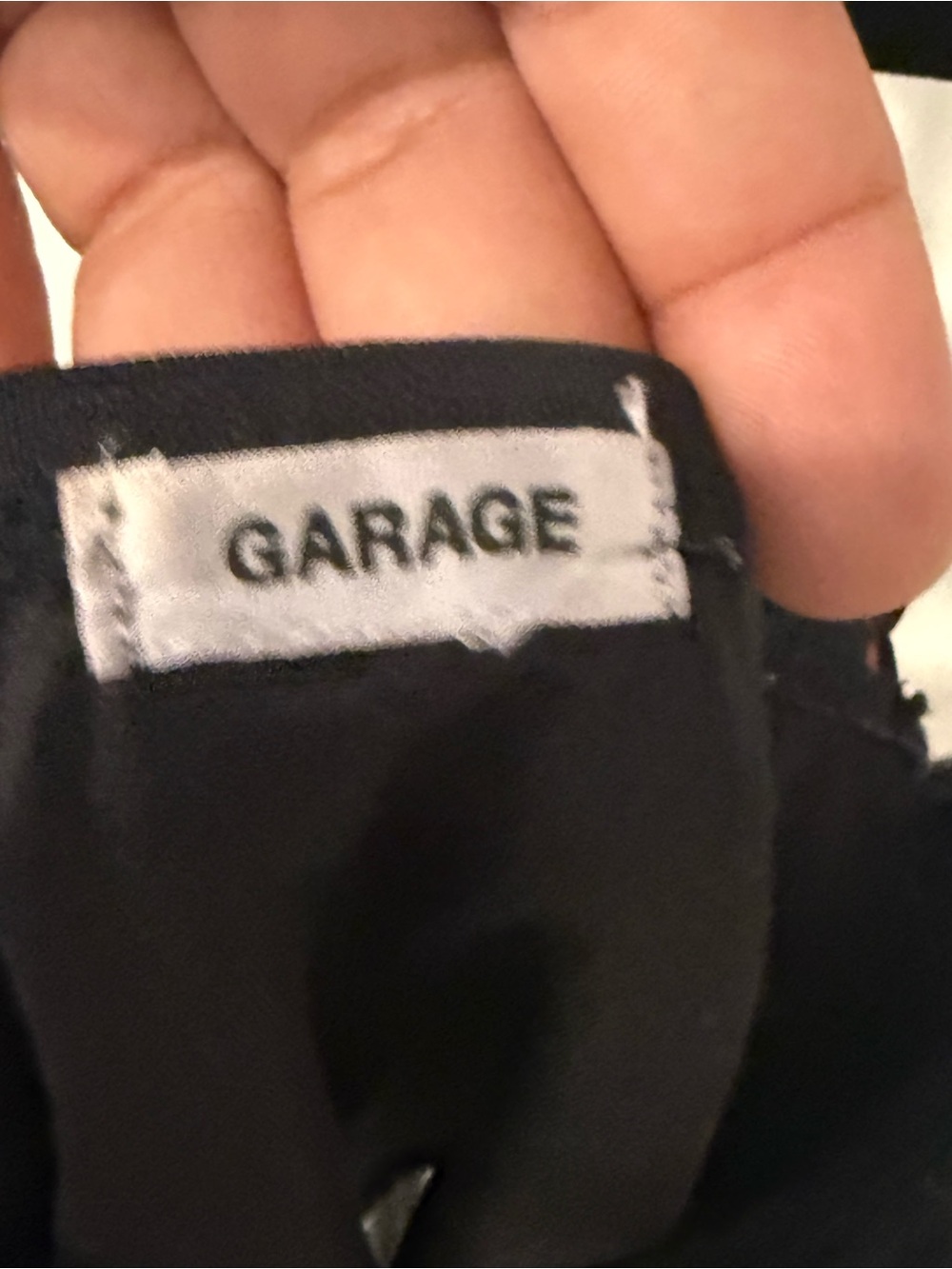Garage Black Cami Top with Red Rose Floral Print - Picture 3 of 4